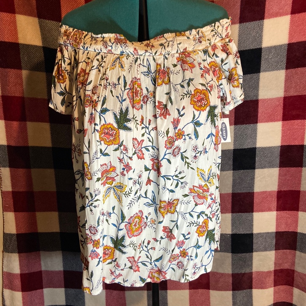 floral off the shoulder top